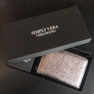NWT!! Vera Wang silver wallet